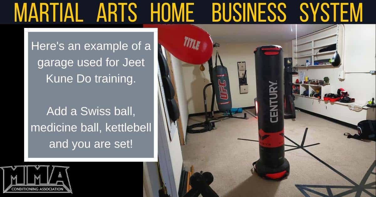 build a home gym for martial arts training